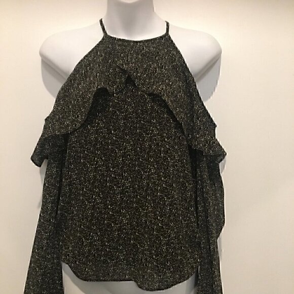 MICHAEL Michael  Kors Cold Shoulder Top - Picture 1 of 5